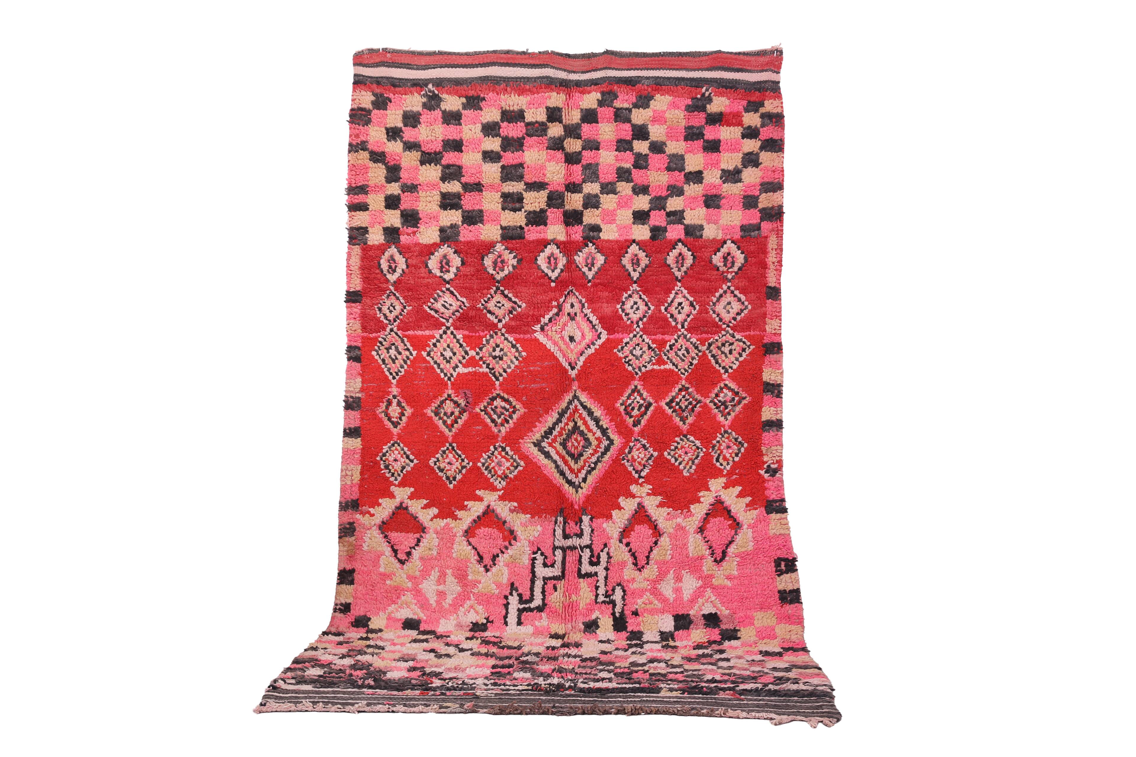 Vintage Handmade Boujaad Rug 156 x 293 cm - Berber rug - Moroccan wool rug