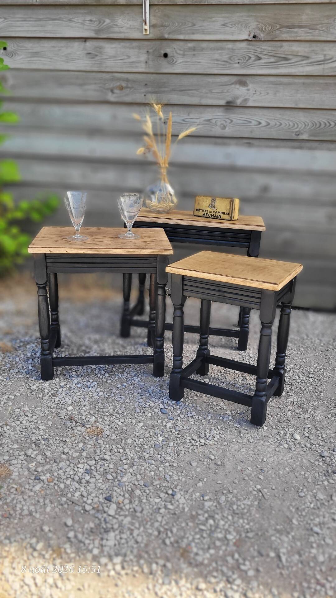 Tables gigognes en bois