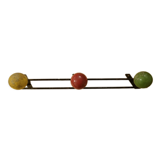 Vintage ball coat rack