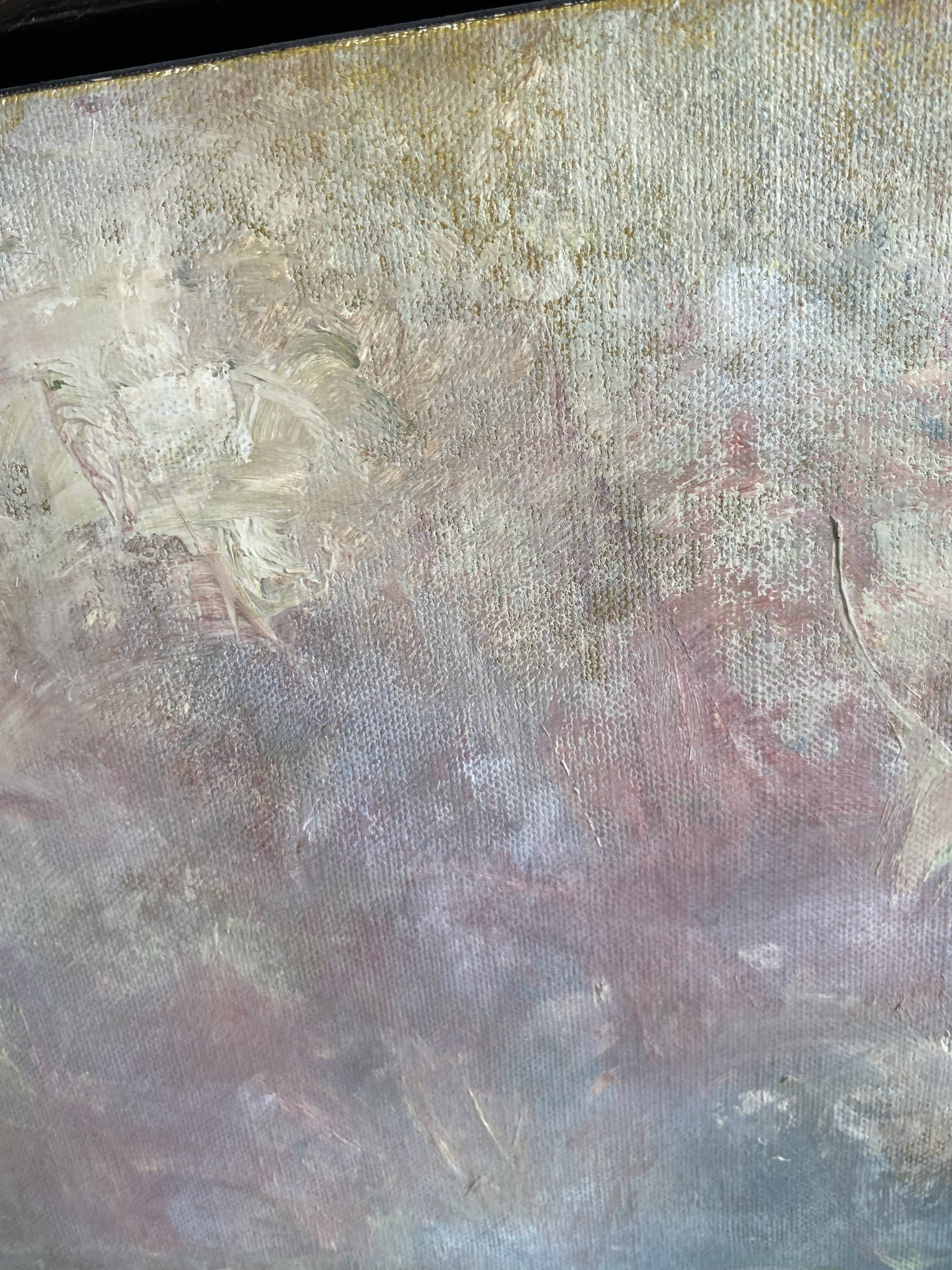 Tableau acrylique toile et czdre bois