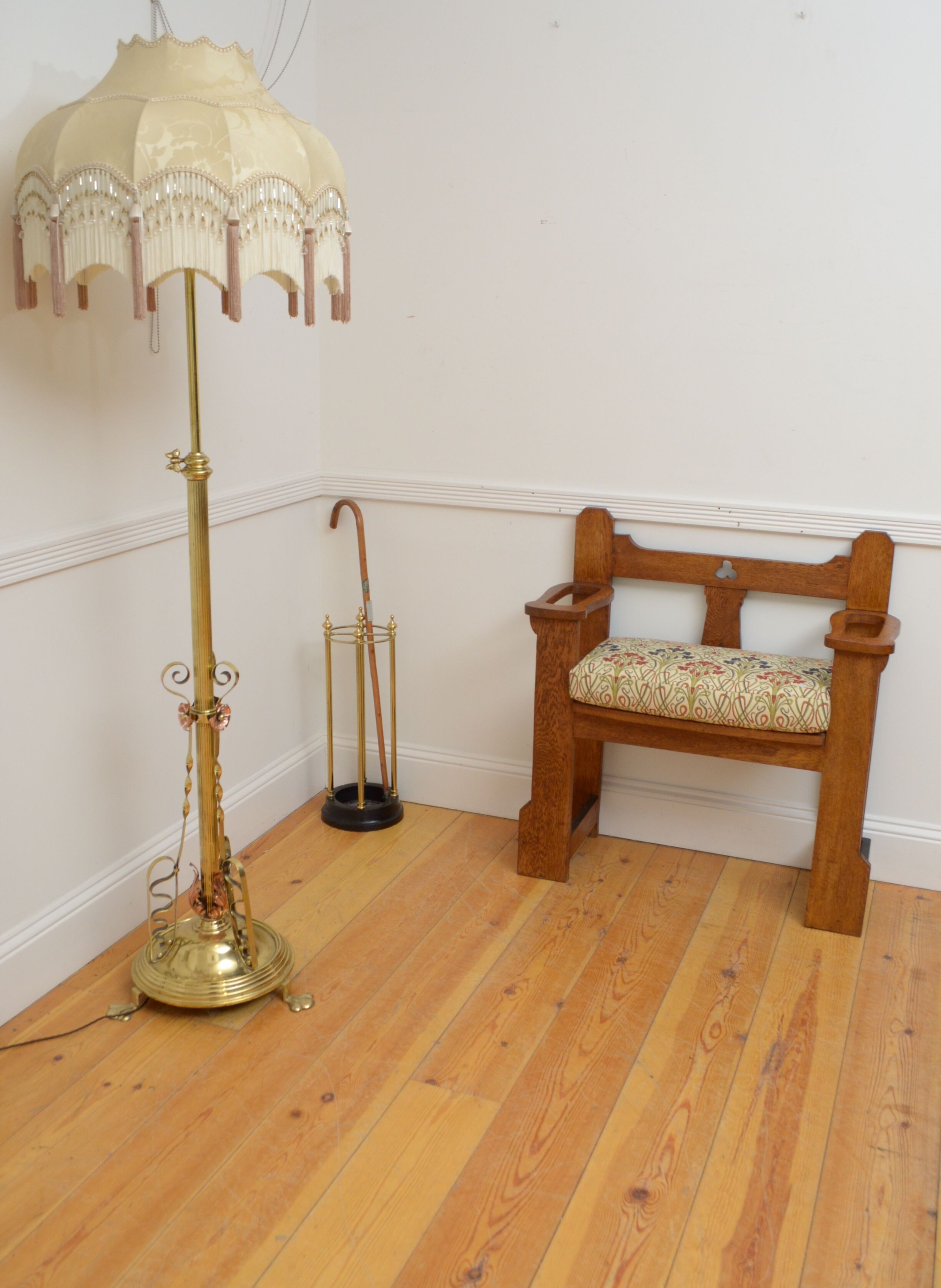 Vintage Brass Umbrella Stand