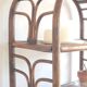 Vintage rattan library from the 70s