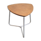 VINTAGE 1950 SIDE TABLE GUERIDON HETRE & ALUMINIUM DLG JACQUES HITIER 50S