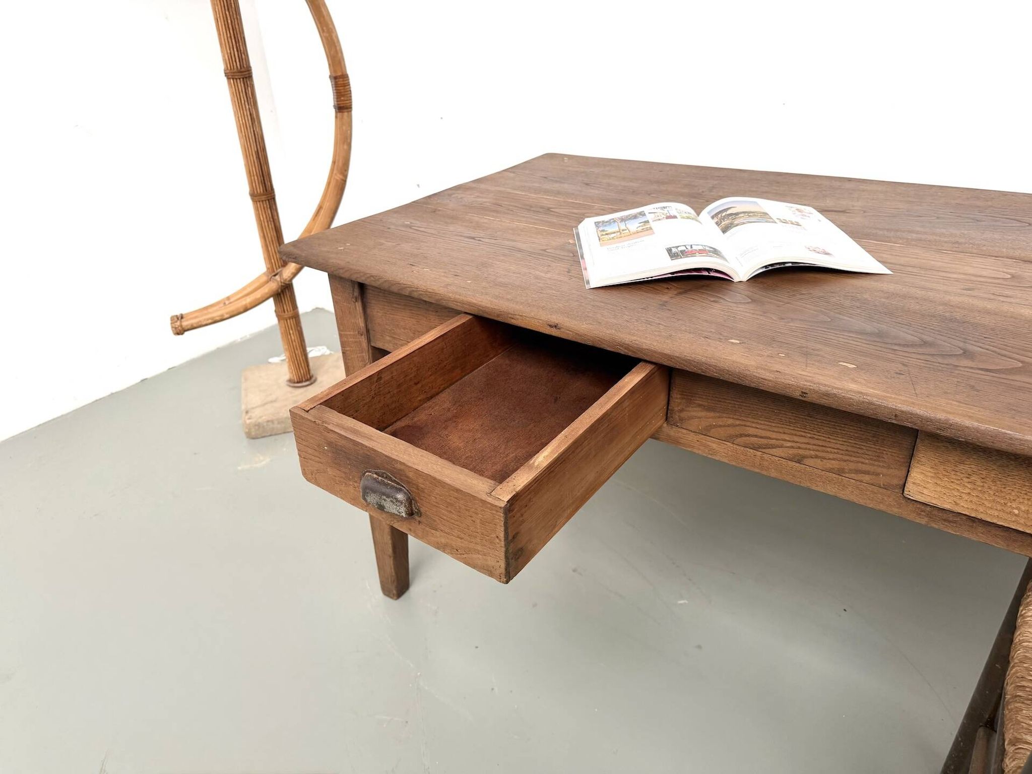 Table de ferme en chêne massif, années 30
