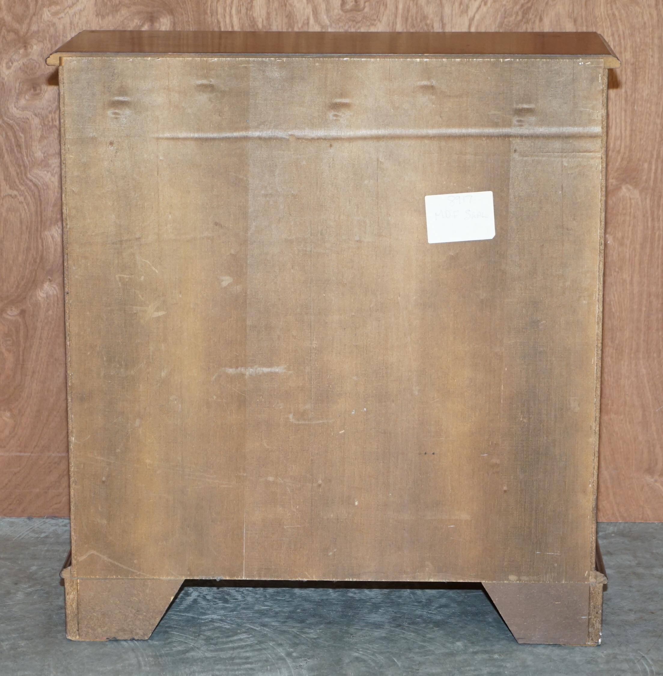 Vintage mahogany library in Art Deco style with two drawers.