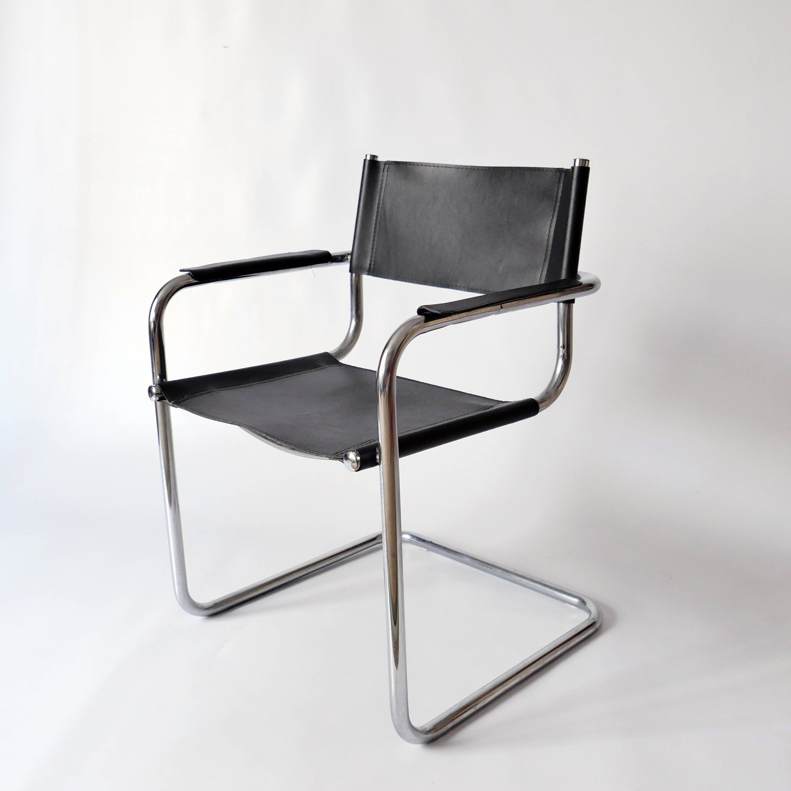 Marcel Breuer 1960 vintage leather armchair chair