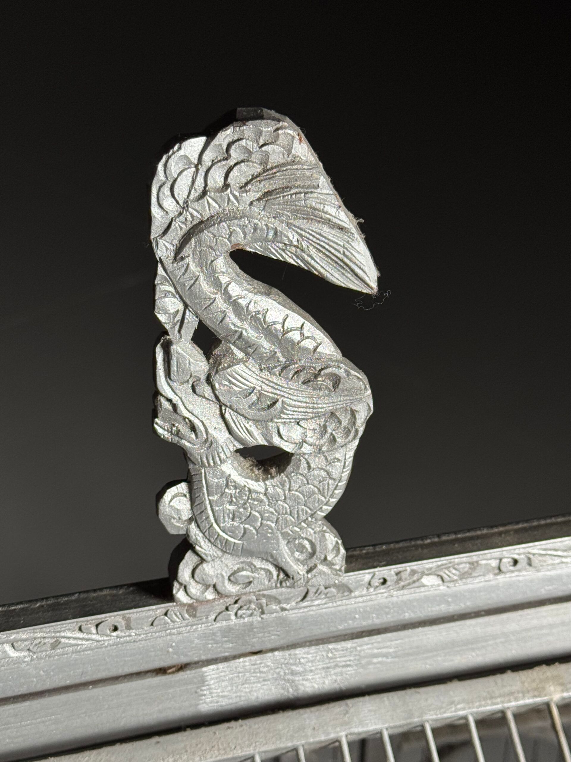 Asian style birdcage wood