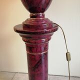 Living room lamp on column