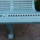 Vintage garden bench in metal