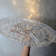 servant dish aperitif in Bavarian crystal 24% vintage cannage pattern