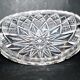 Coupe corbeille en cristal taillé saint-louis taille diamant forme gondole 1900
