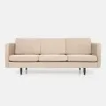 Canapé en velours beige Alta, design scandinave