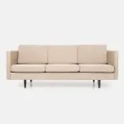 Canapé en velours beige Alta, design scandinave