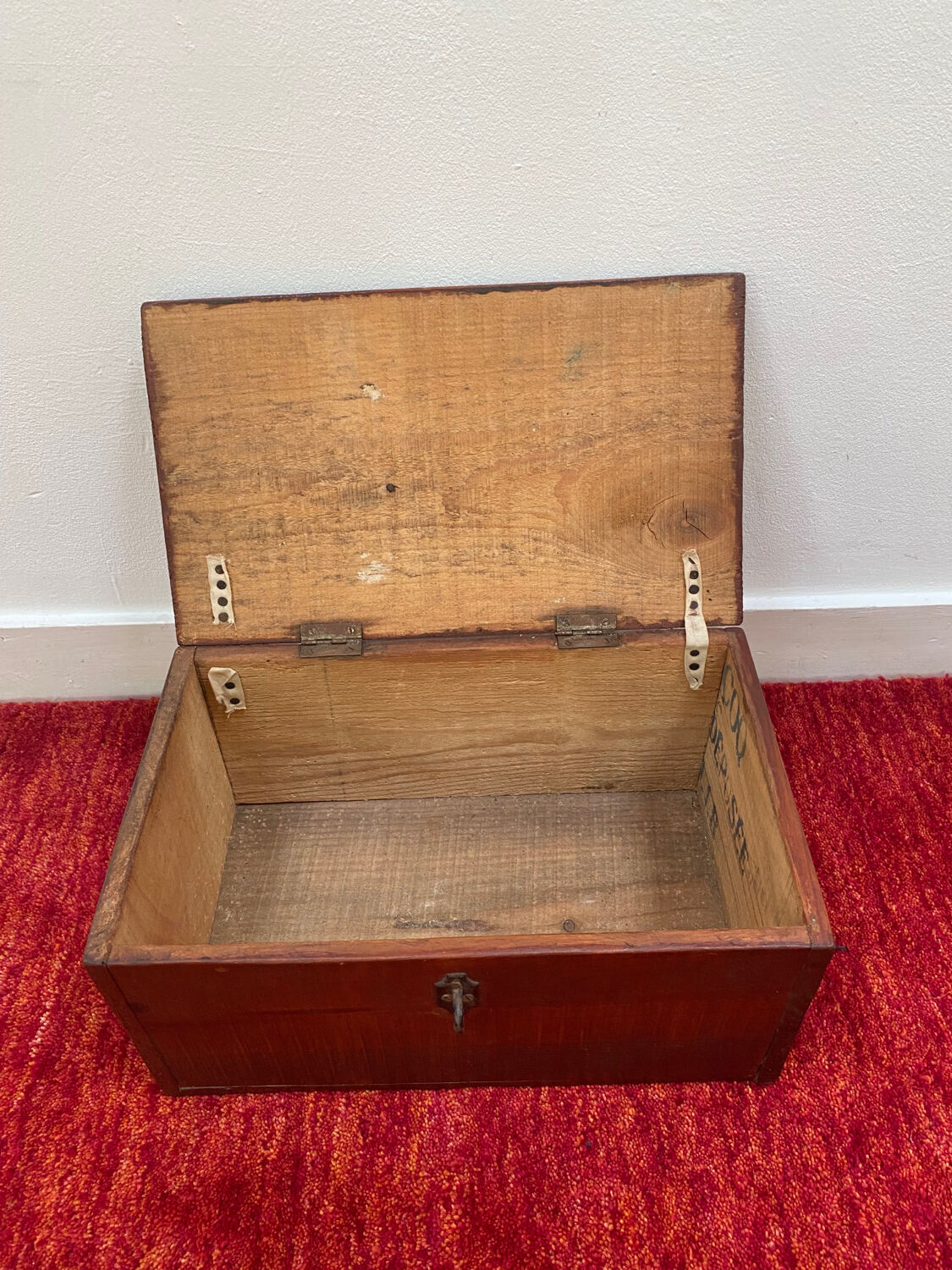 Large wooden box / crate from the 50s