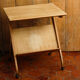 Ancienne desserte scandinave en bois blond