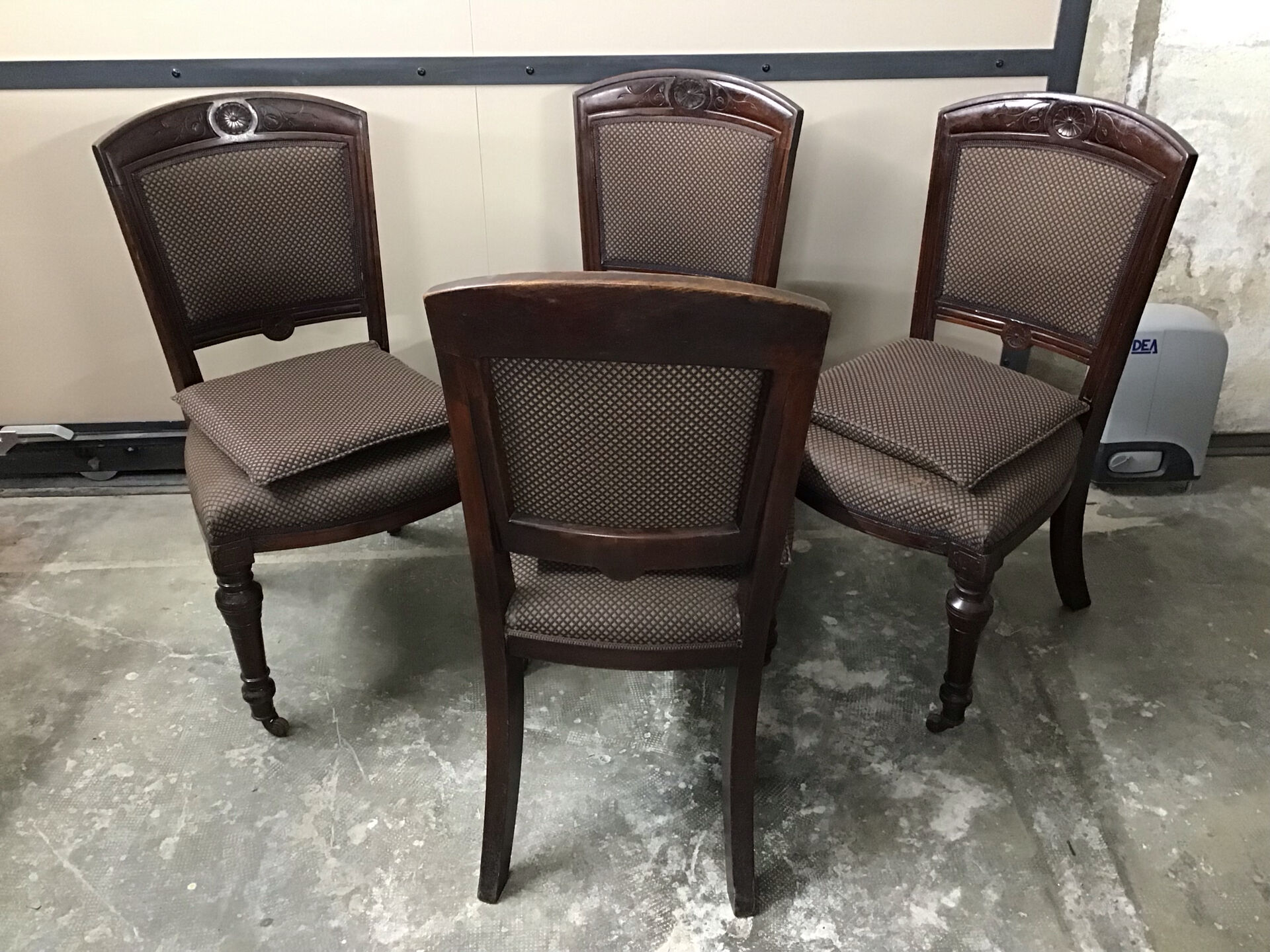 4 chaises acajou
