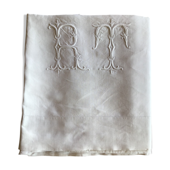 Sheet 2 pers linmonogram RT height 16cm