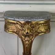 Console Table, Carved and Gilded Wood, Louis XV Style, Circa 1900, Ma