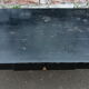 Black lacquered pine desk table