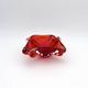 Flavio Poli Seguso Sommerso Red Amber Vintage 60s Art Glass Ashtray