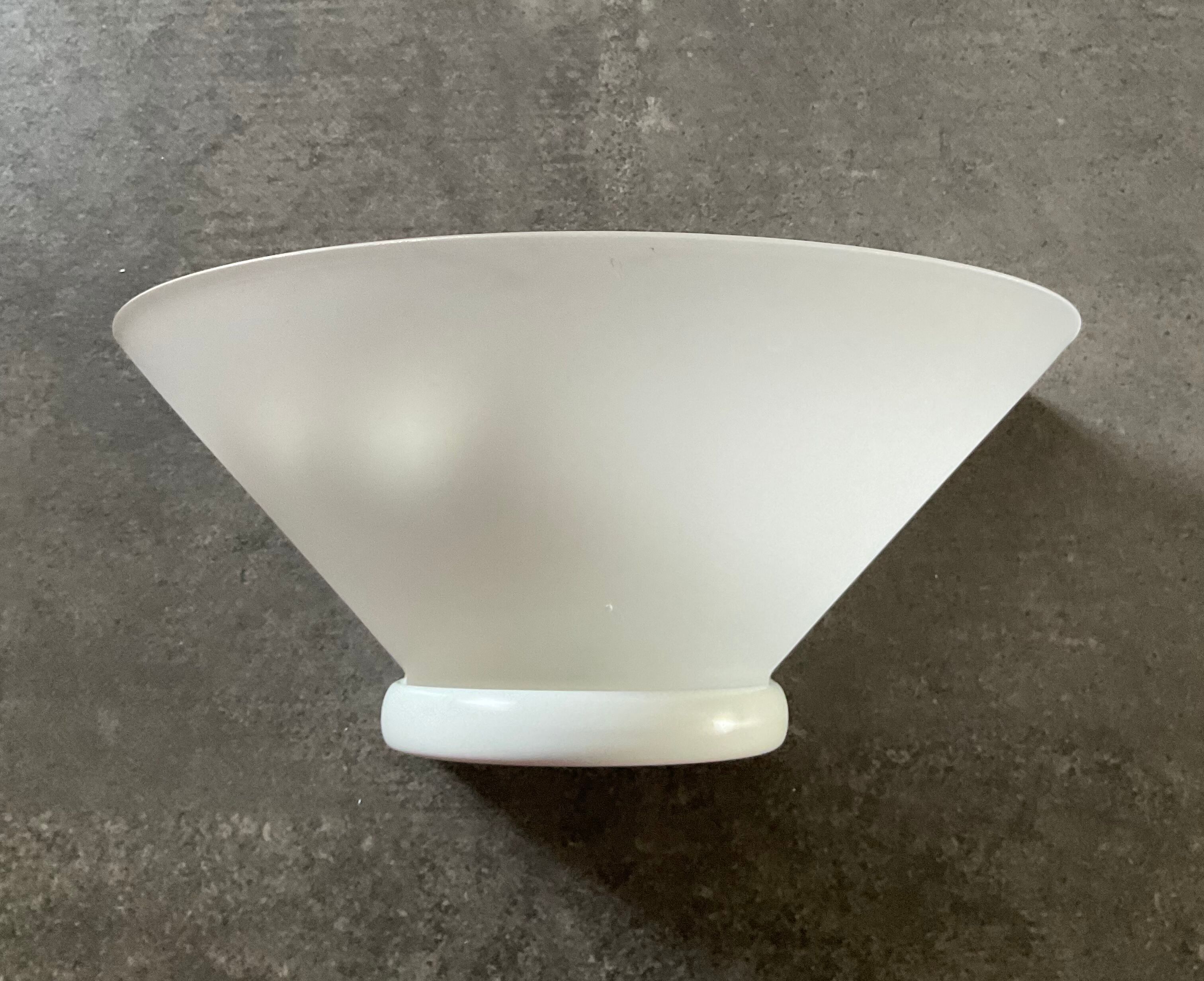 Ghiplen Ghidini wall lamp from the 70s in frosted glass and metal