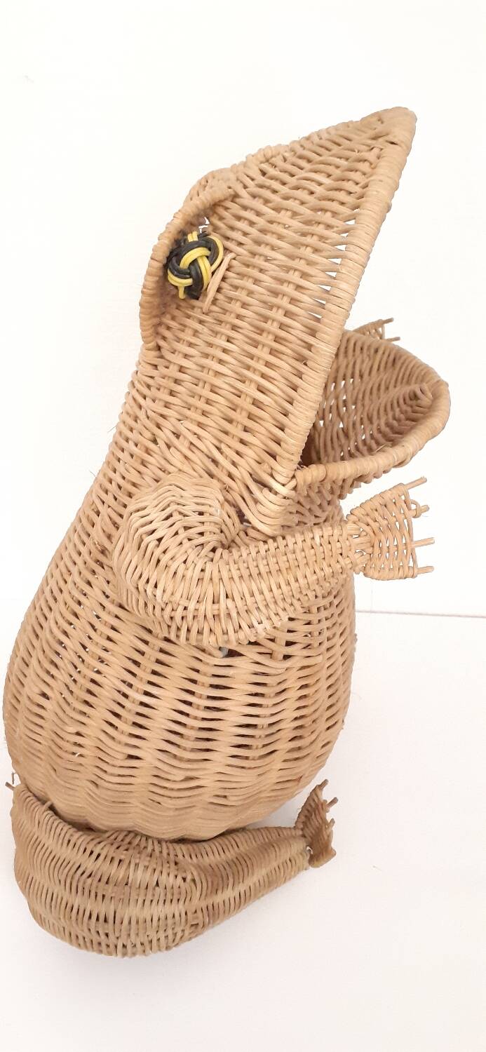 Rattan frog Olivier Cajan, 1970