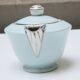 Art deco porcelain teapot and sweetener: maison cambet lyon