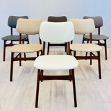 Six dining chairs