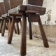 Chaises chêne massif chapo savoyarde art populaire