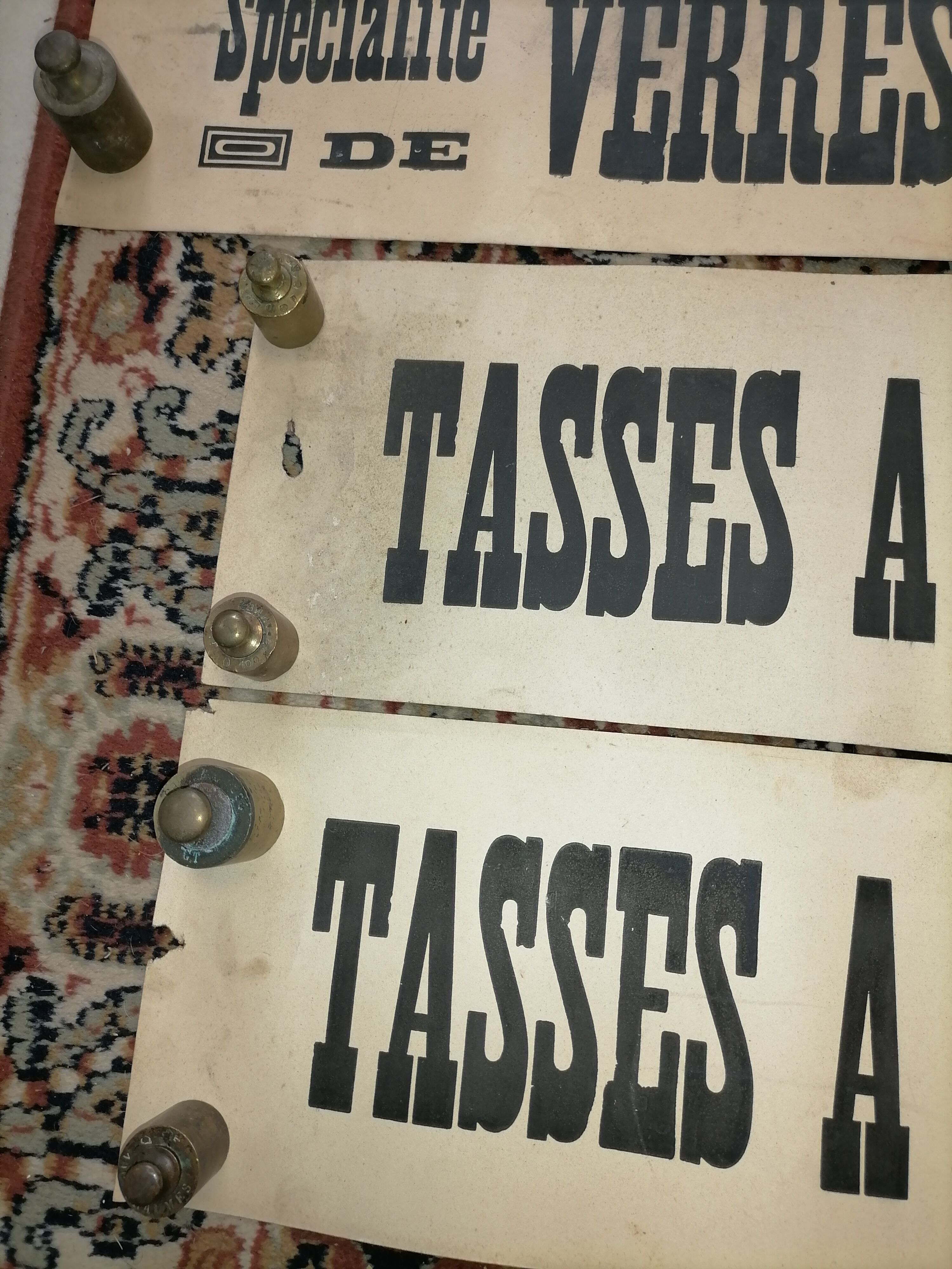 Lot de 4 affiches vinicole vintage