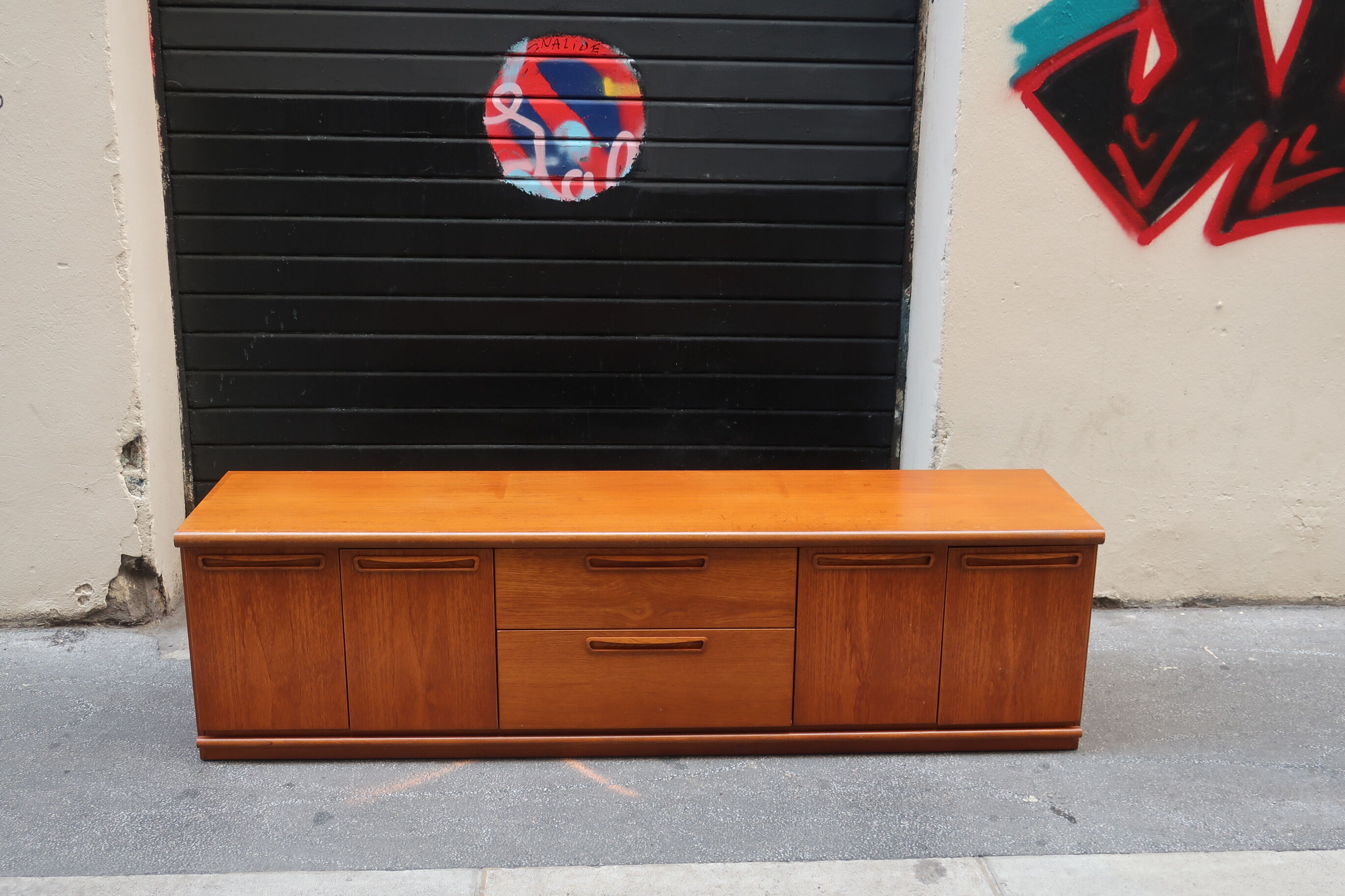 Sideboard of the 1970s in teak