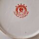 Large deep porcelain plate in Imari style (35.5 cm) with "Phe" decoration.