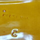 Long vintage ceramic plate from Poët-Laval