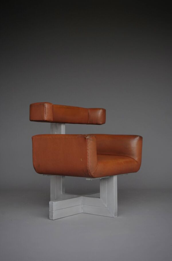 Chaise hollandaise brutaliste, années 1960