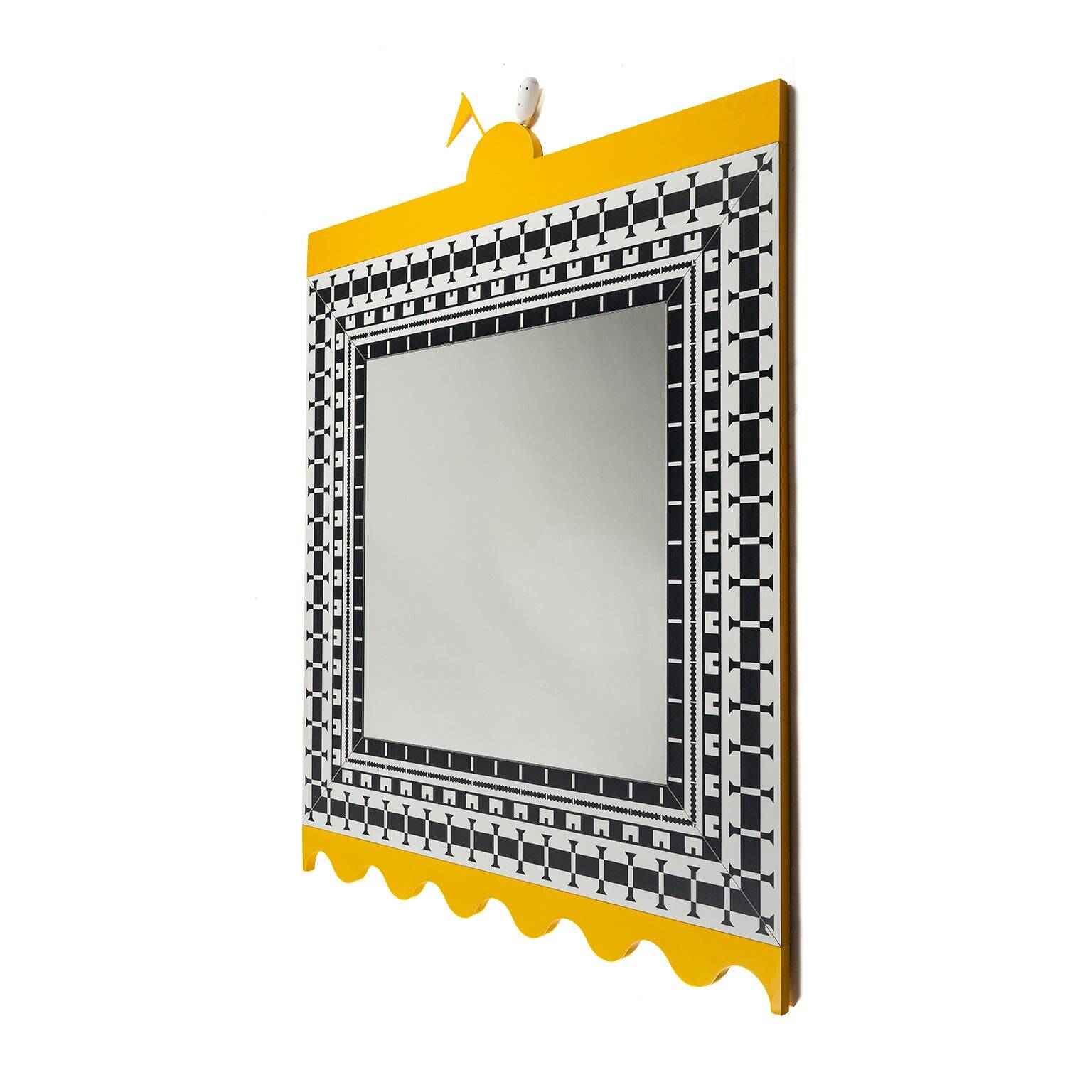 Wall mirror "Ollo" by Alessandro Mendini for Museo Alchimia, 1988