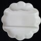 Set of 5 asparagus plates in white Limoges porcelain