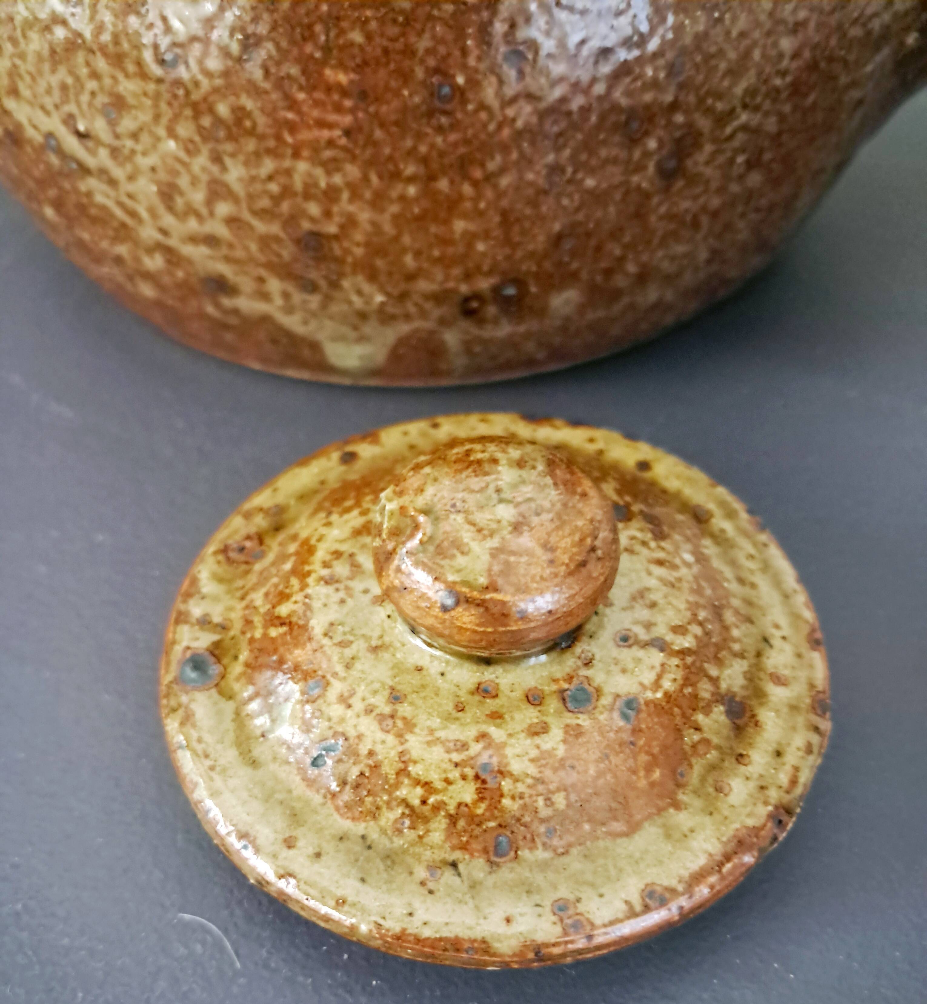 Pyrite stone teapot by Guy Baudat