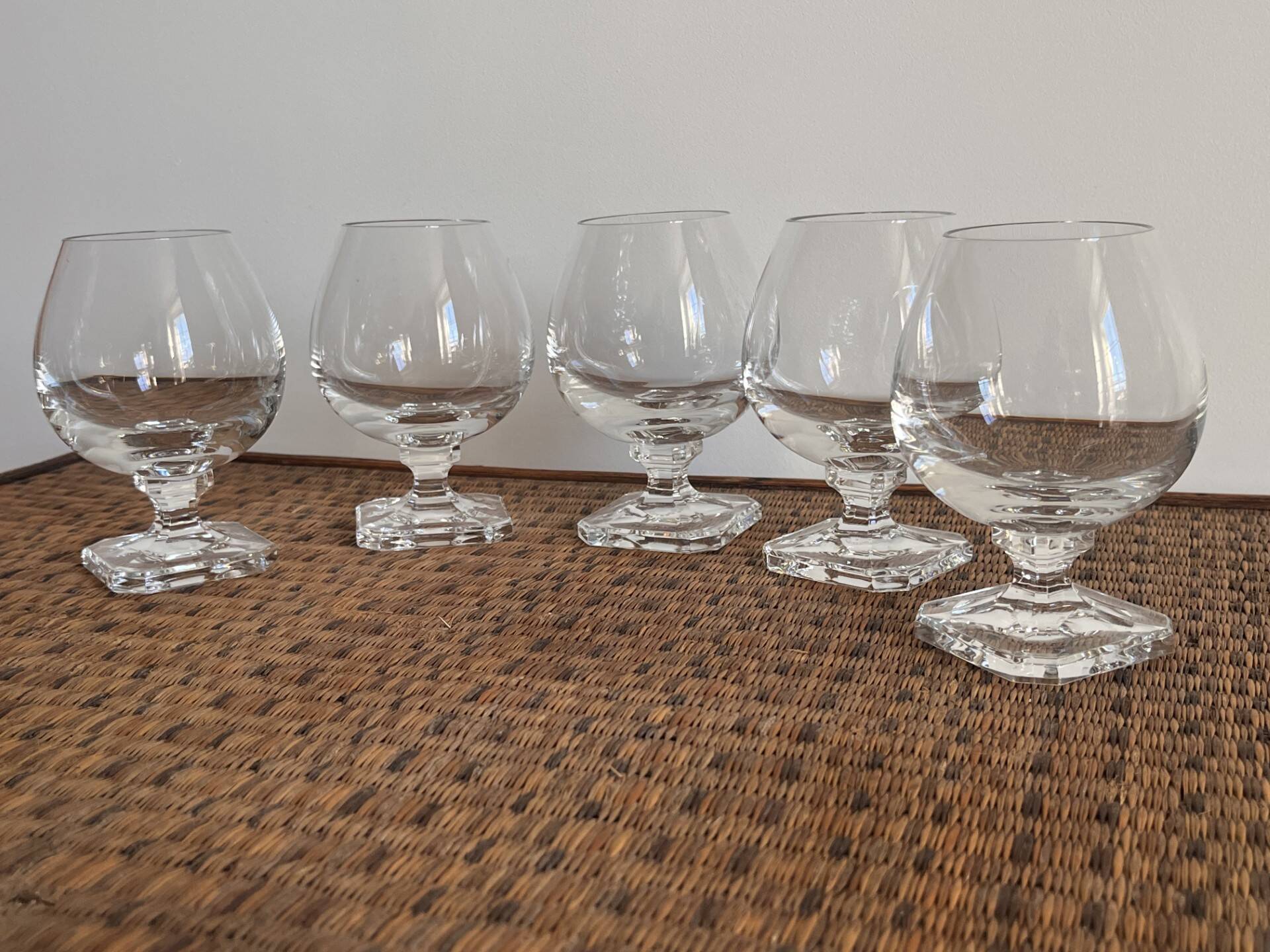 Crystal digestif glasses