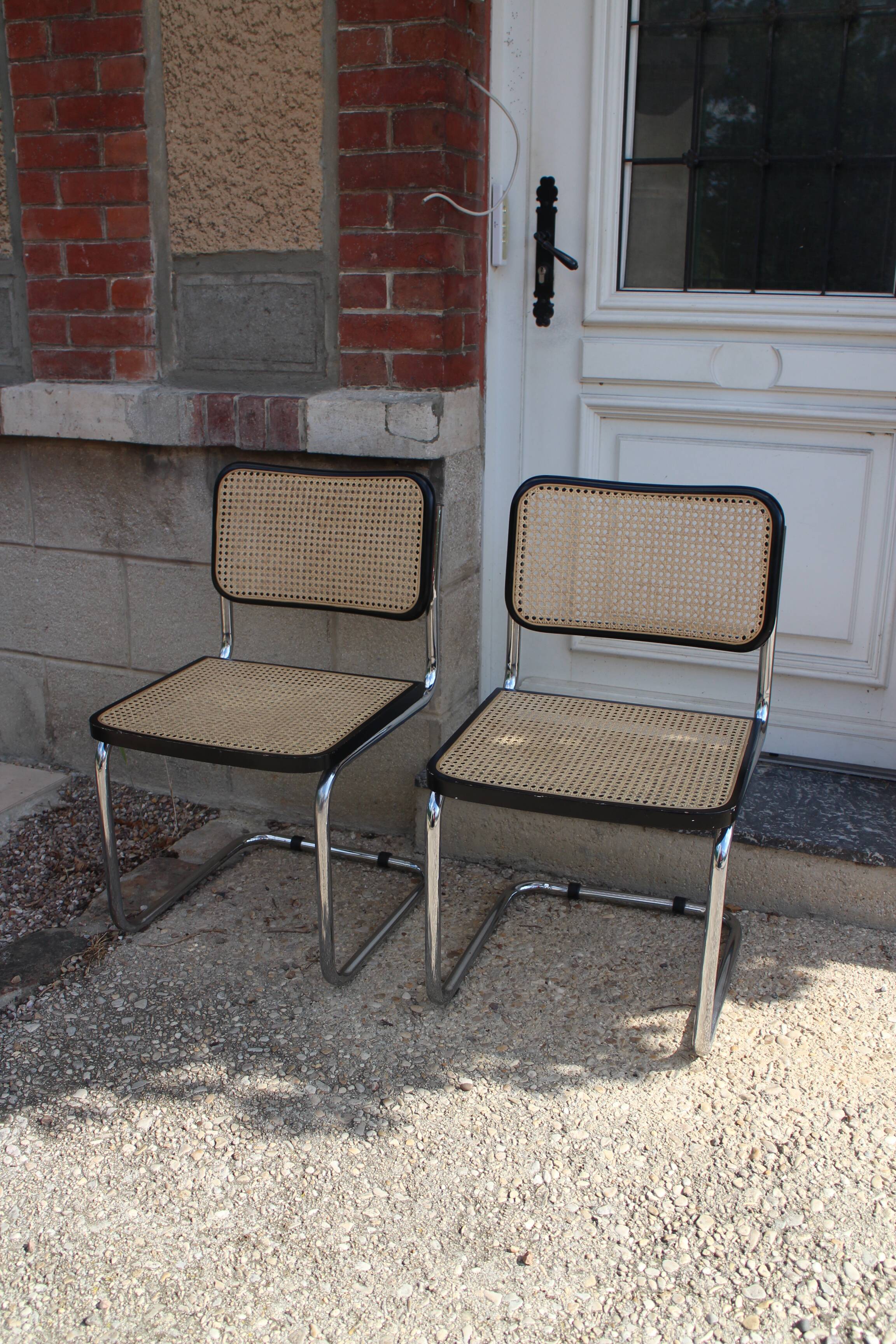 paire de chaises cesca marcel breuer made in italy
