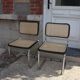 paire de chaises cesca marcel breuer made in italy