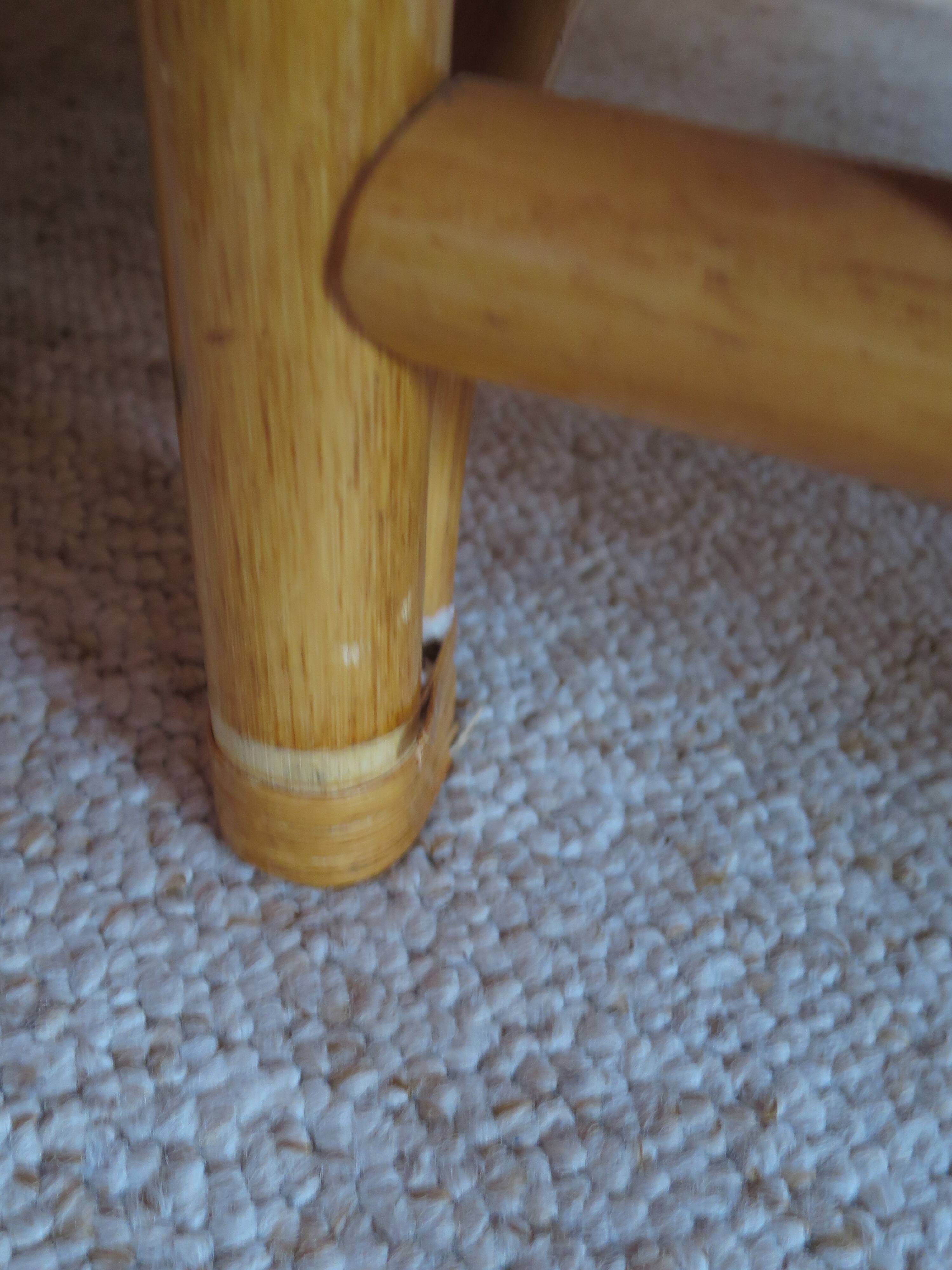 Vintage - Set of 2 woven rattan, bamboo and wood armchairs - Natural colour - 1980s