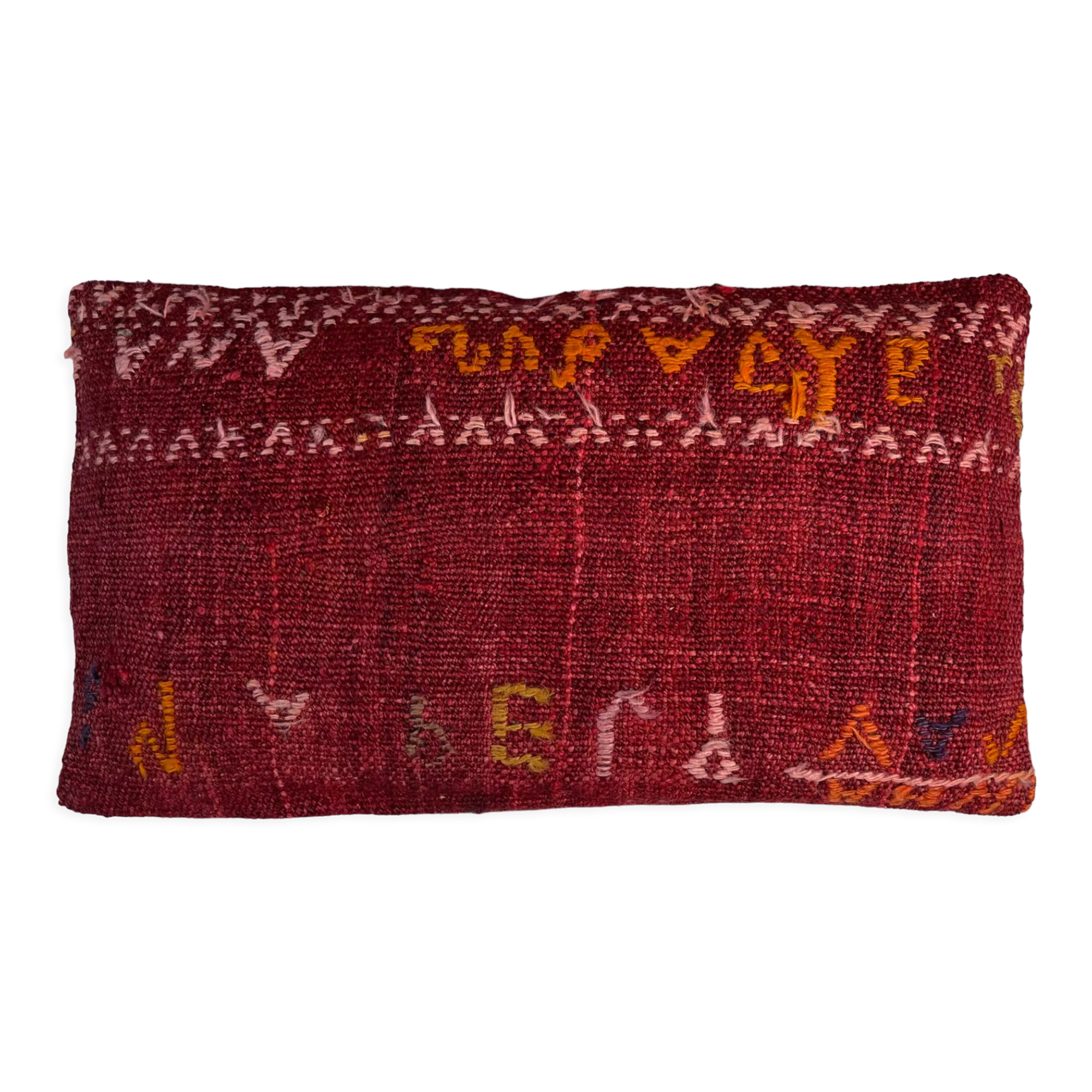 Vintage turkish kilim cushion cover 30x50cm