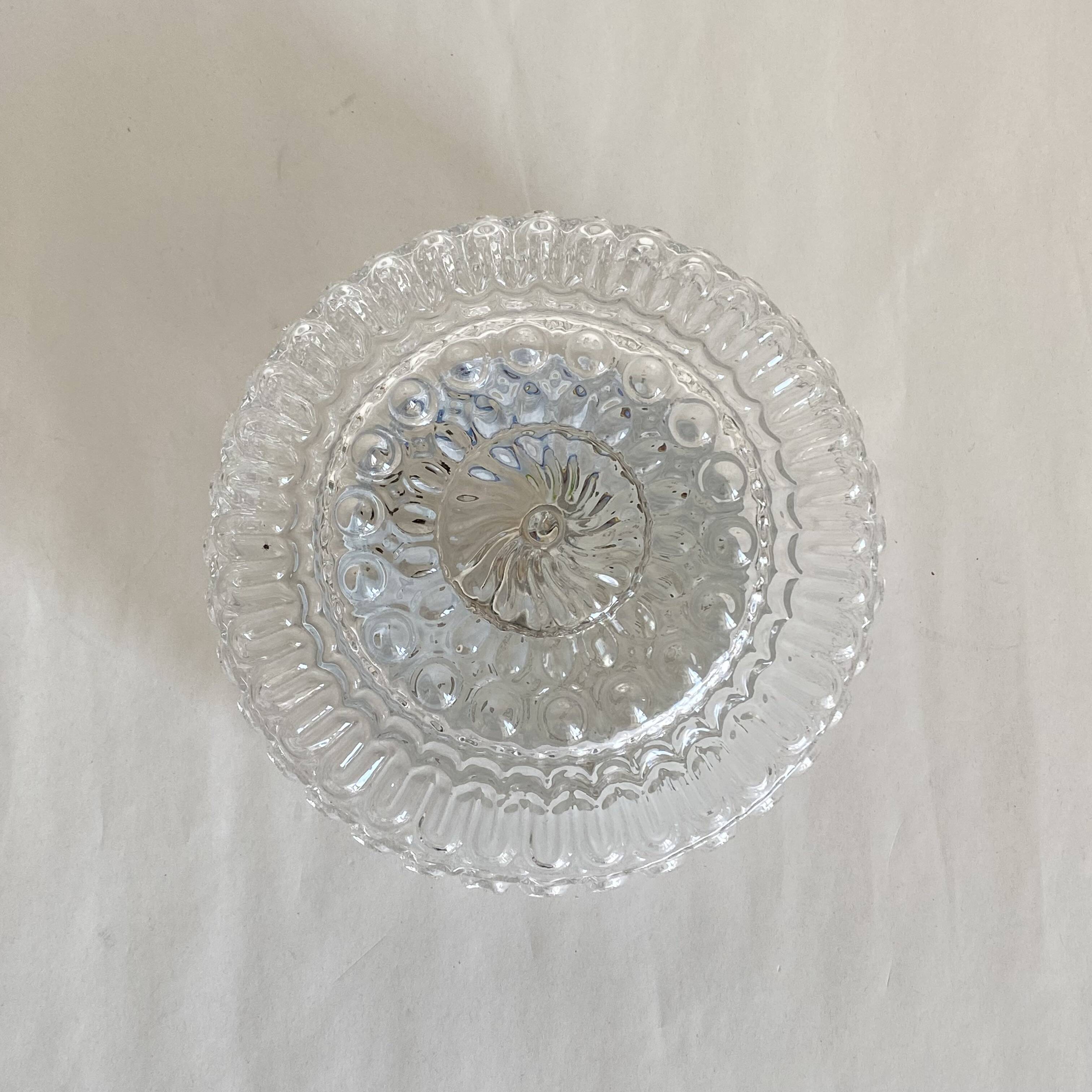 Wall light ceiling light molded glass 1970 1980 seventies eighties