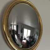 Mirror louis XVI gilded 19th witch 38x44cm