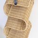 rattan wave wall-mounted magazine holder