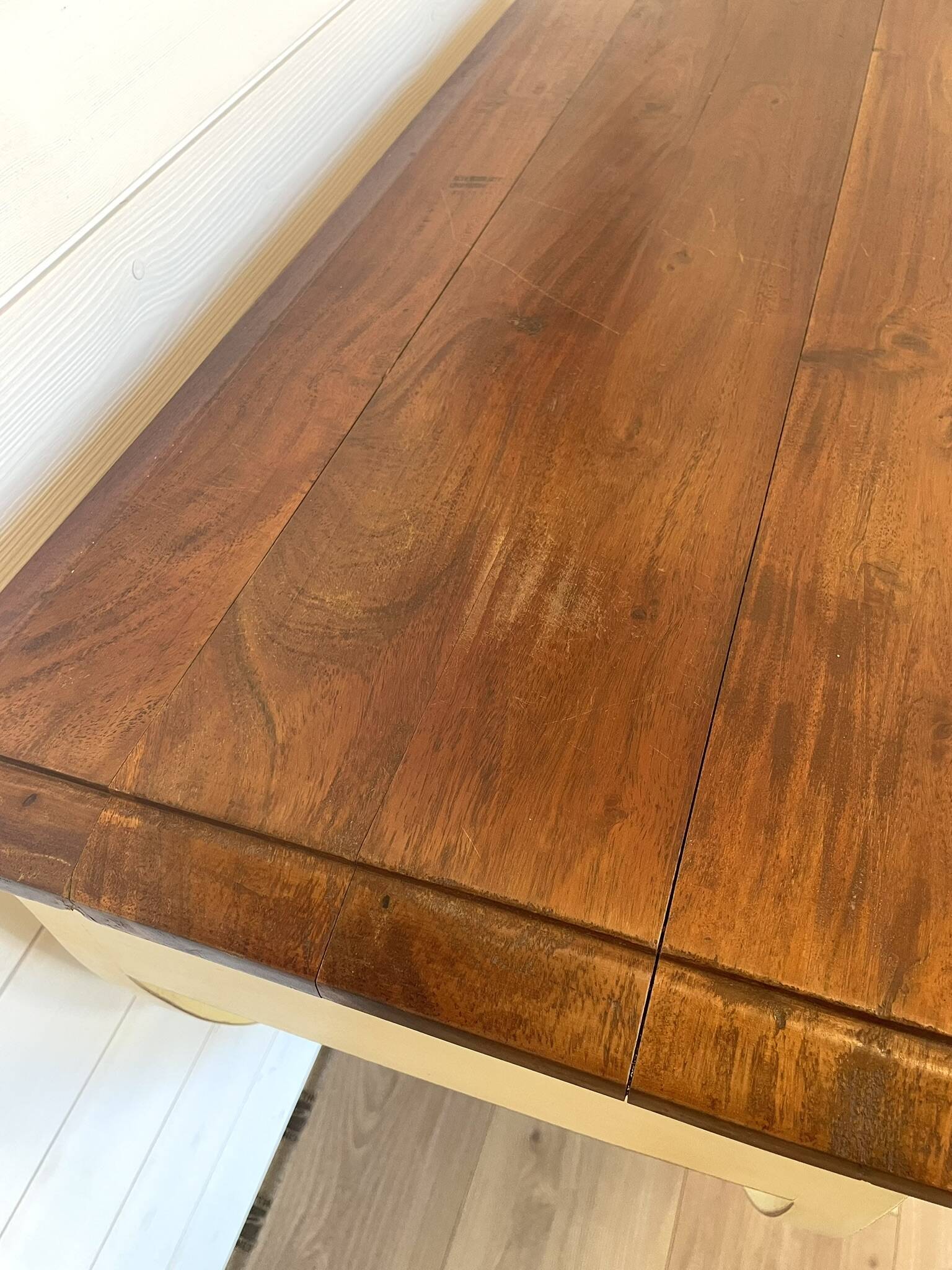 Vintage Style Directoire Console Table / Patinated Centre Table - Legs in