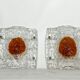 Mazzega, Mid-Century Modern Large Murano glass sconces. Set of two