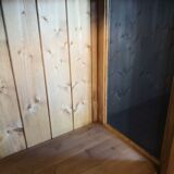 Large glazed Parisian wardrobe, showcase.