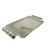 Art Deco tray, silver-plated brass, Szandrik, Hungary, 1930s.