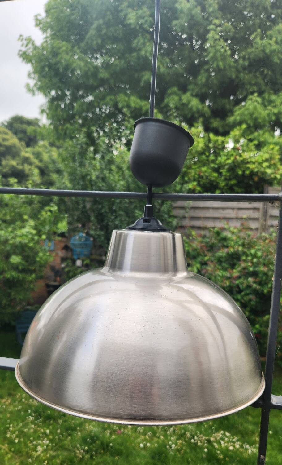 Stainless steel pendant light